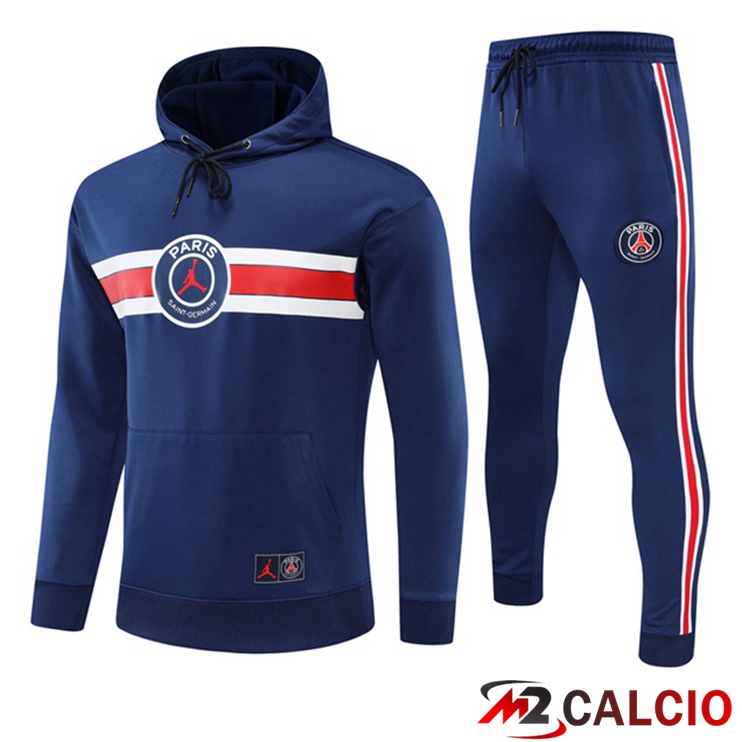 Insieme Giacca Con Cappuccio JORDAN Paris PSG Blu 2022/2023