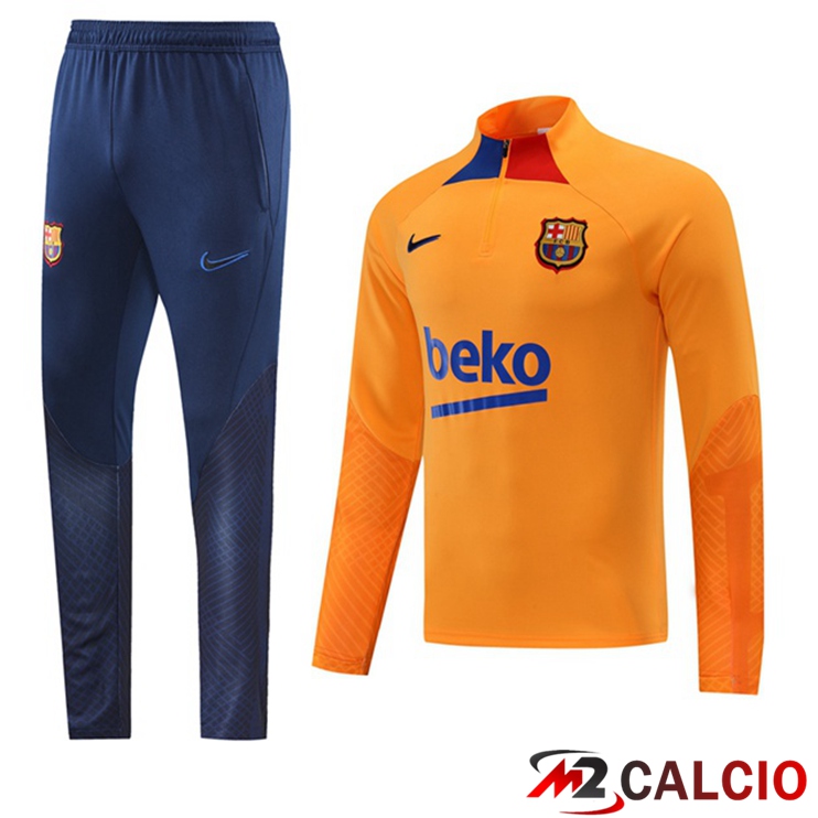 Insieme Tuta Calcio FC Barcellona Giallo 2022/2023
