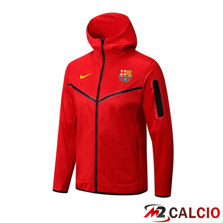 Giacca Con Cappuccio FC Barcellona Rosso 2022/2023
