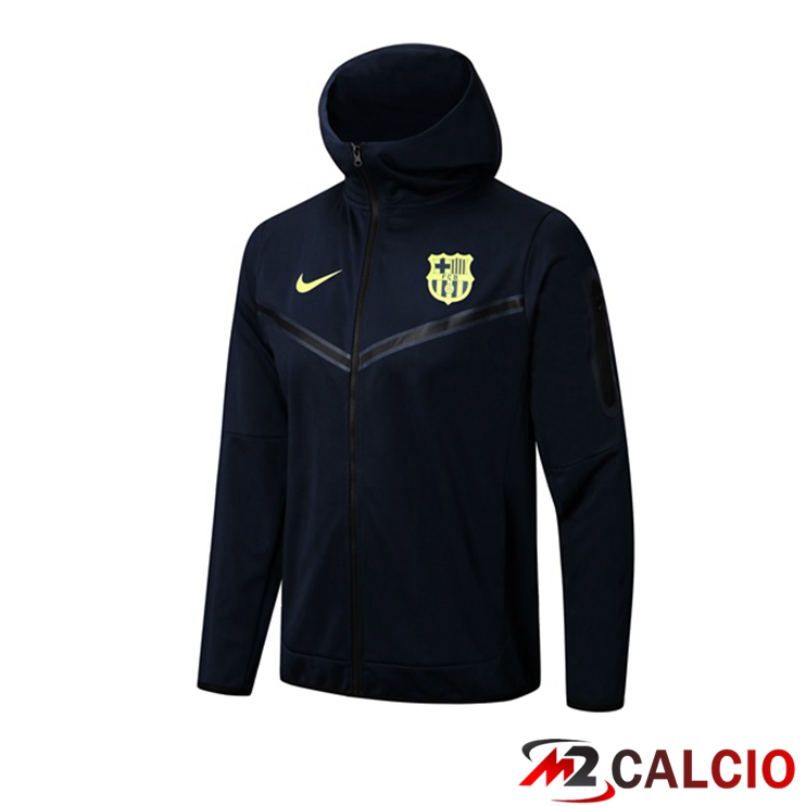 Giacca Con Cappuccio FC Barcellona Blu Royal 2022/2023