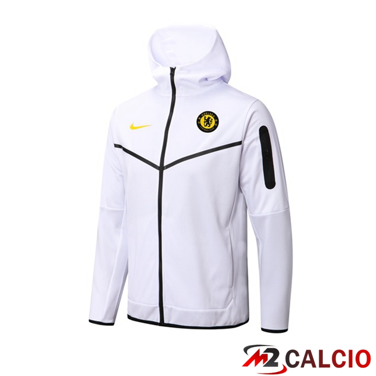 Giacca Con Cappuccio FC Chelsea Bianco 2022/2023