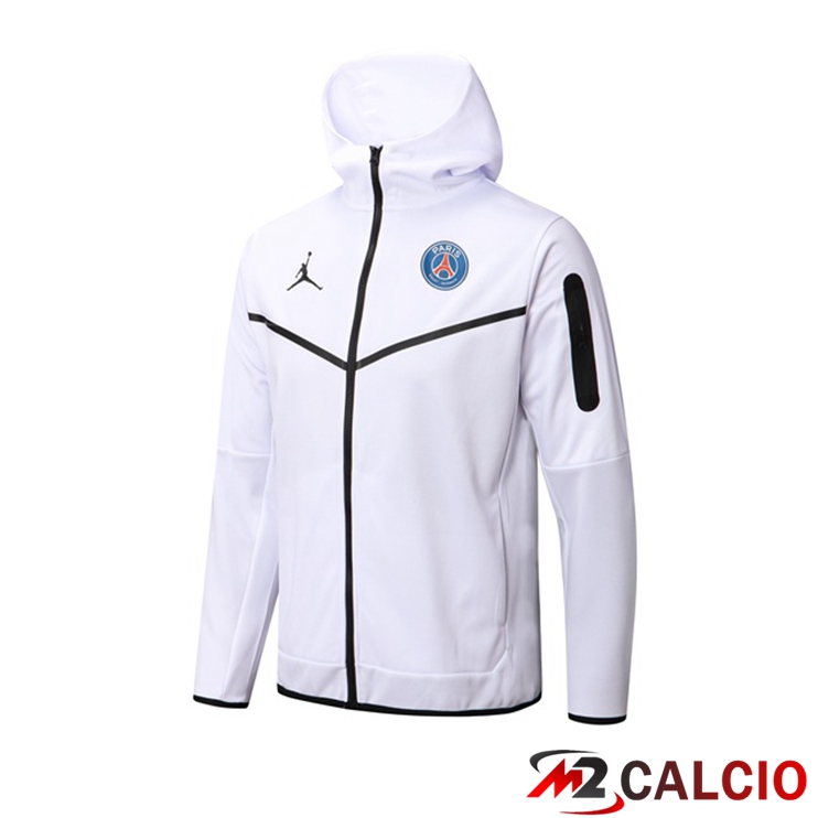 Giacca Con Cappuccio JORDAN Paris PSG Bianco 2022/2023