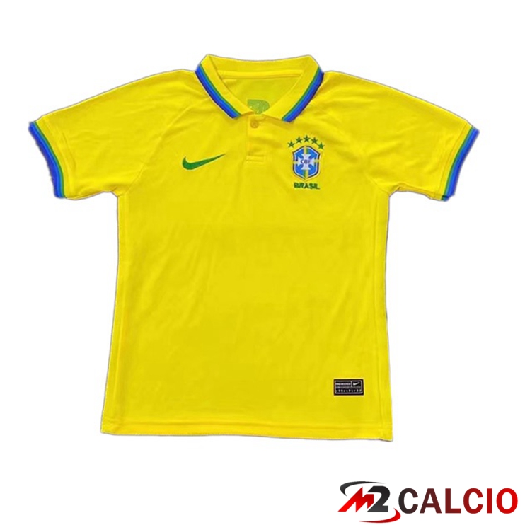 Maglia Nazionale Brasile Prima Giallo Version Leak Coppa Del Mondo 2022