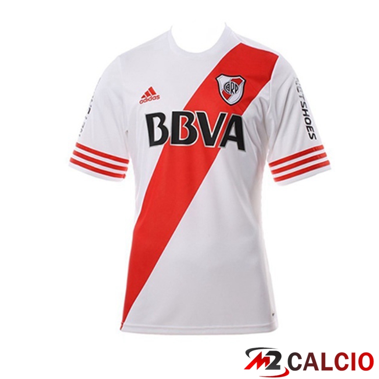Maglie Calcio River Plate Retro Prima Bianco Rosso 2015-2016