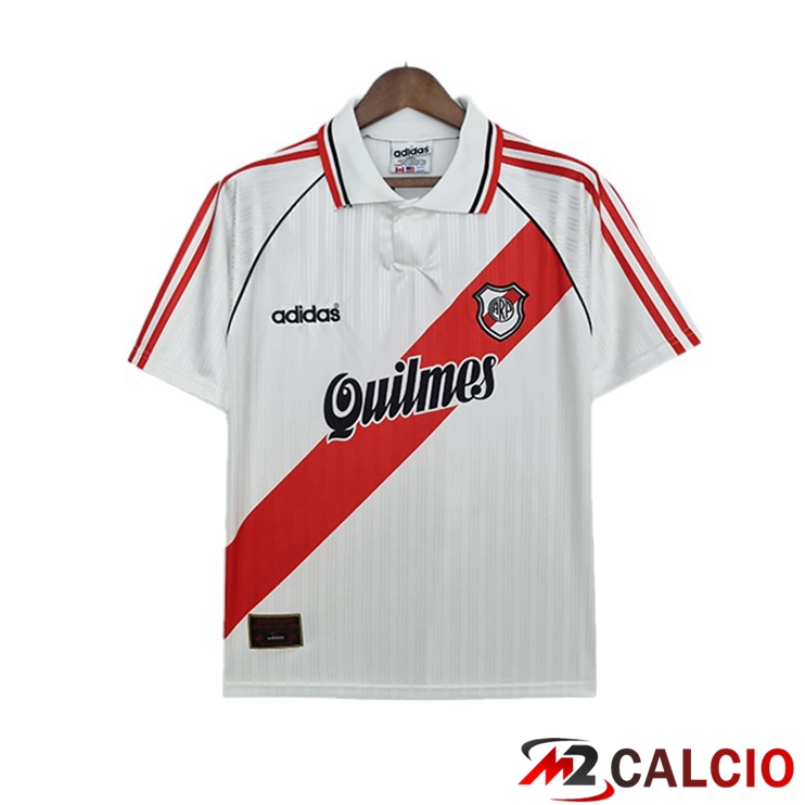 Maglie Calcio River Plate Retro Prima Bianco Rosso 1995-1996