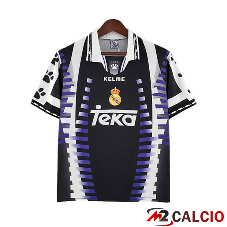Maglie Calcio Real Madrid Retro Terza Nero 1997-1998