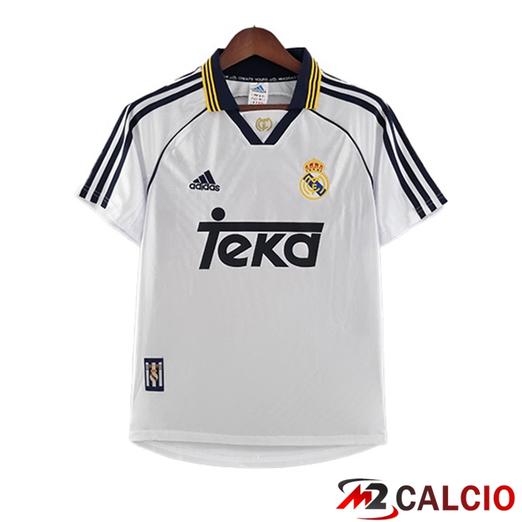 Maglie Calcio Real Madrid Retro Prima Bianco 2000