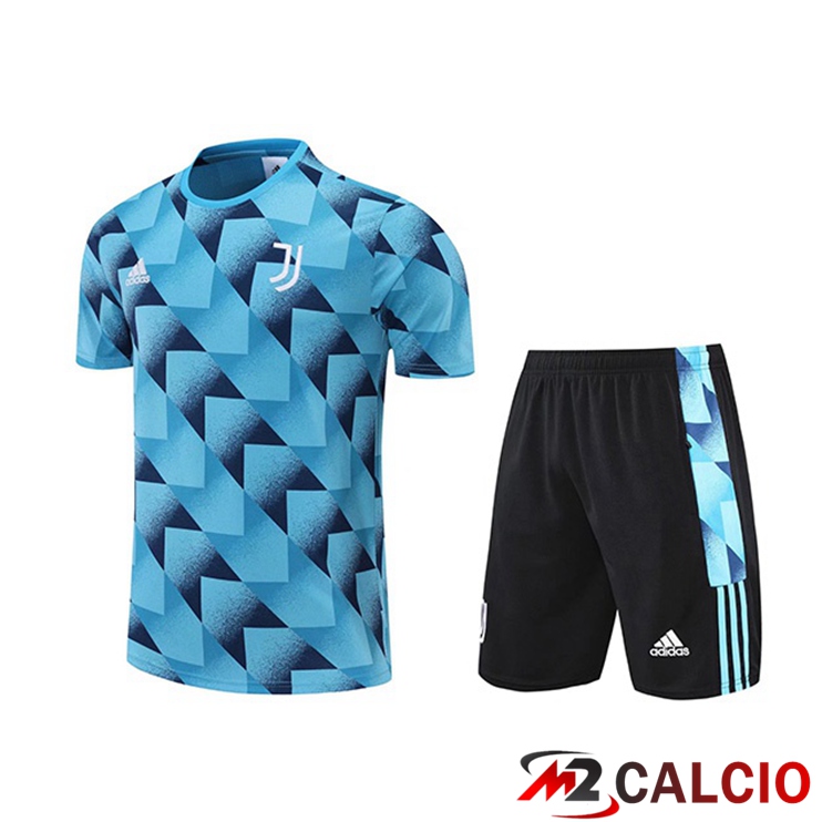 T Shirt Allenamento Juventus + Pantaloncini Blu 2022/2023