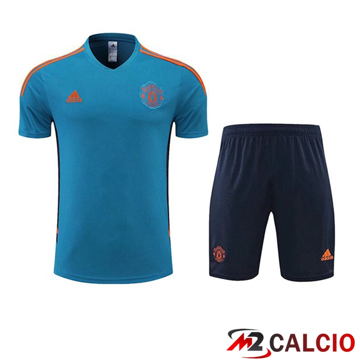 T Shirt Allenamento Manchester United + Pantaloncini Verde 2022/2023
