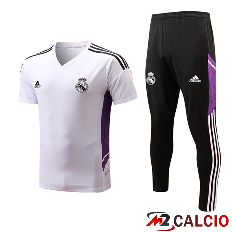 T Shirt Allenamento Real Madrid + Pantaloni Bianco 2022/2023