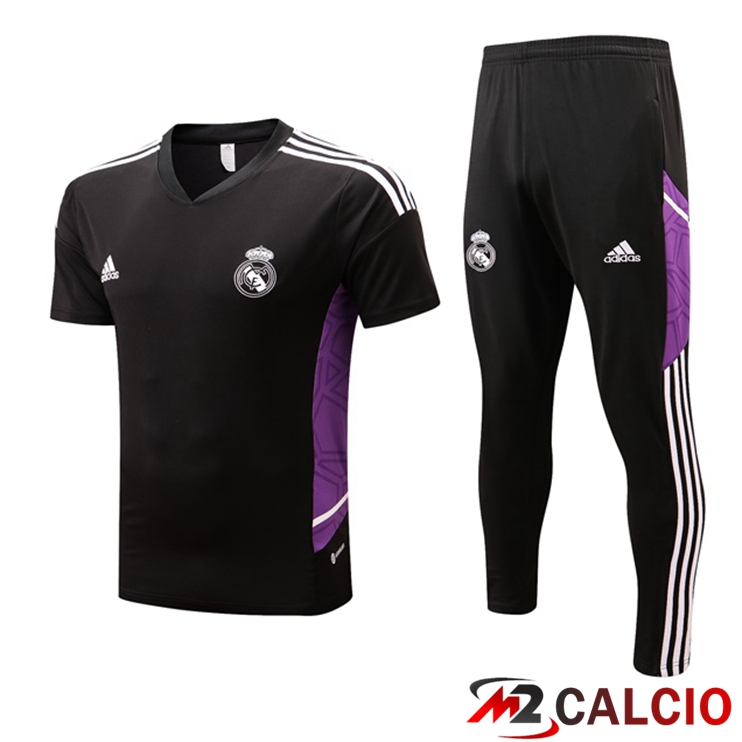 T Shirt Allenamento Real Madrid + Pantaloni Nero 2022/2023