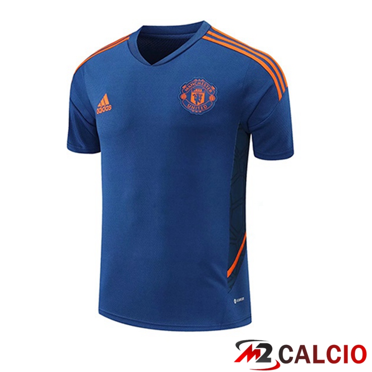 T Shirt Allenamento Manchester United Blu 2022/2023