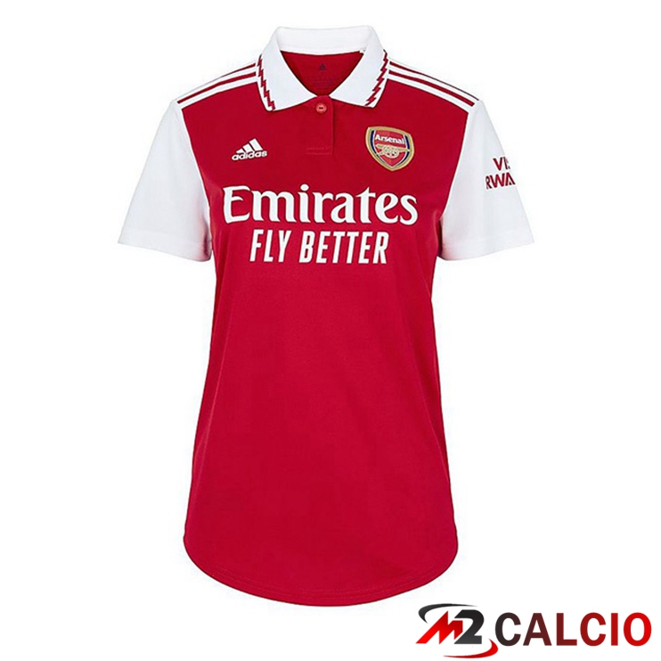 Maglie Calcio Arsenal Prima Donna Rosso Bianco 2022/2023