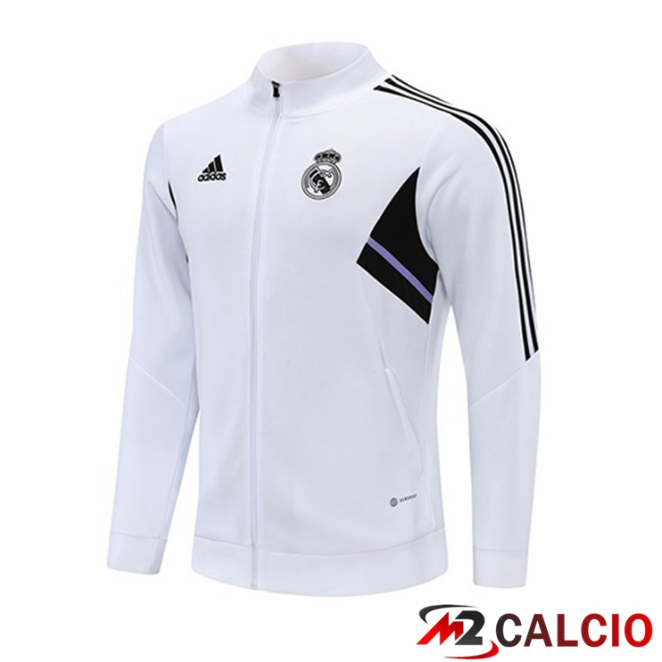 Giacca Calcio Real Madrid Bianco 2022/2023