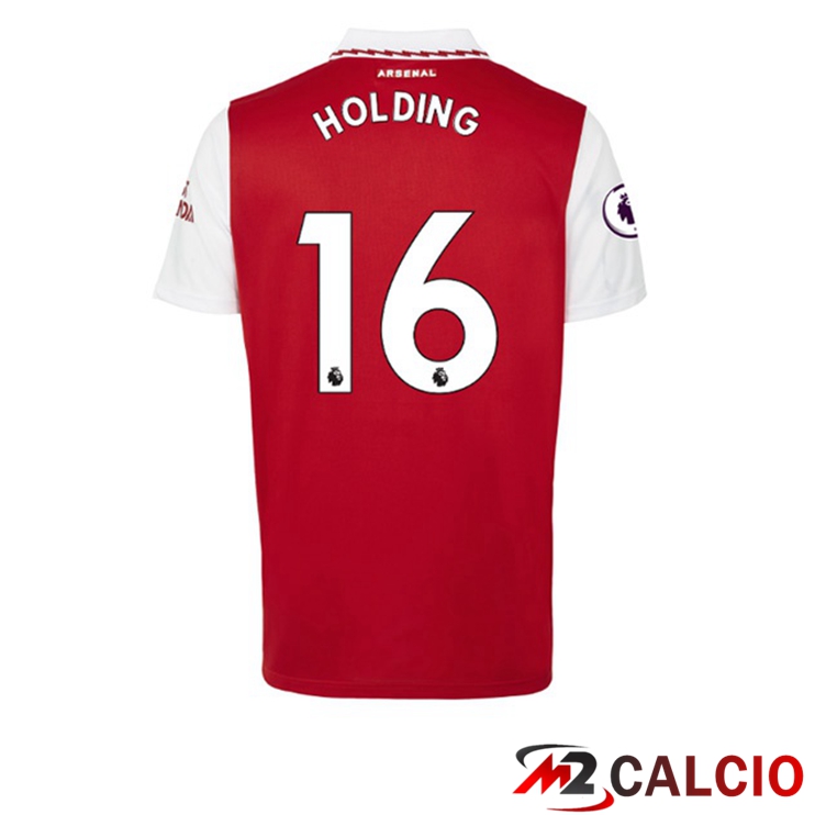 Maglie Calcio Arsenal (HOLDING 16) Prima Rosso Bianco 2022/2023