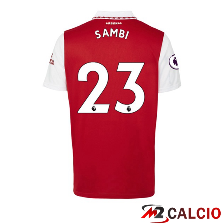 Maglie Calcio Arsenal (SAMBI 23) Prima Rosso Bianco 2022/2023