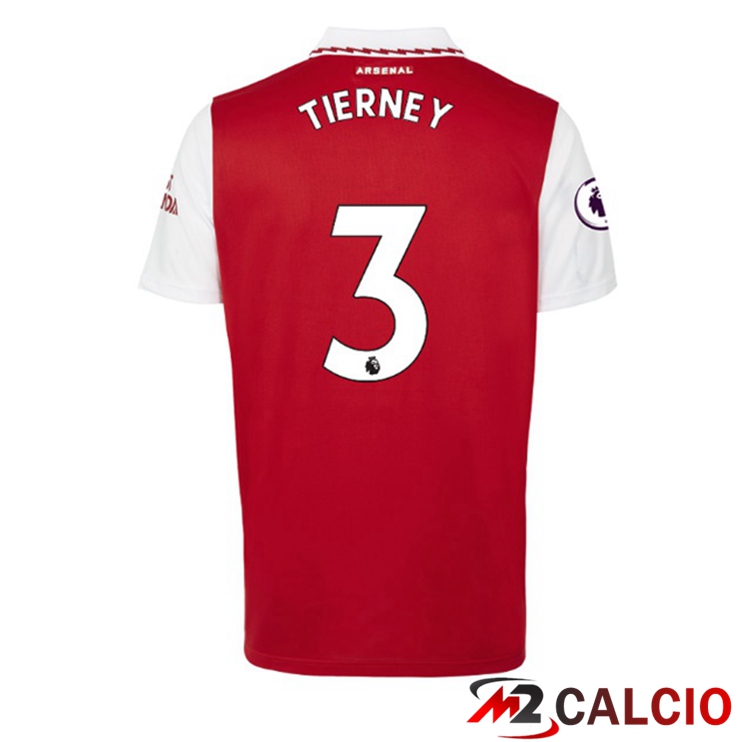 Maglie Calcio Arsenal (TIERNEY 3) Prima Rosso Bianco 2022/2023