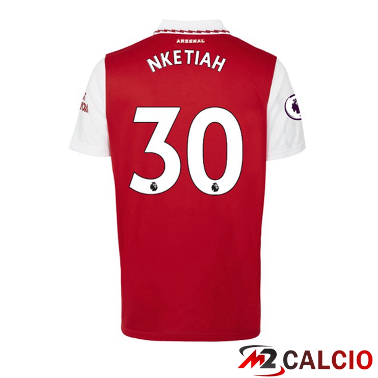 Maglie Calcio Arsenal (NKETIAH 30) Prima Rosso Bianco 2022/2023