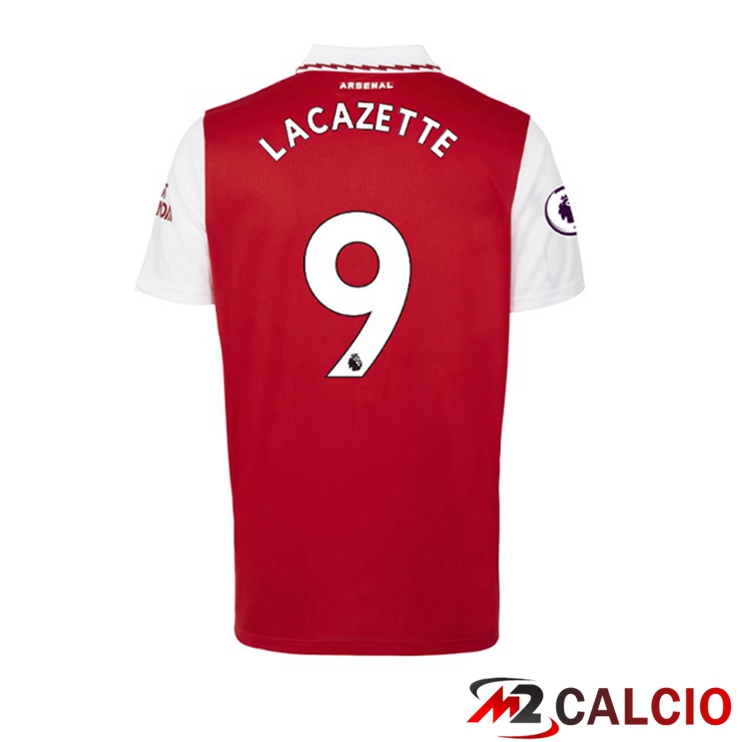 Maglie Calcio Arsenal (LACAZETTE 9) Prima Rosso Bianco 2022/2023