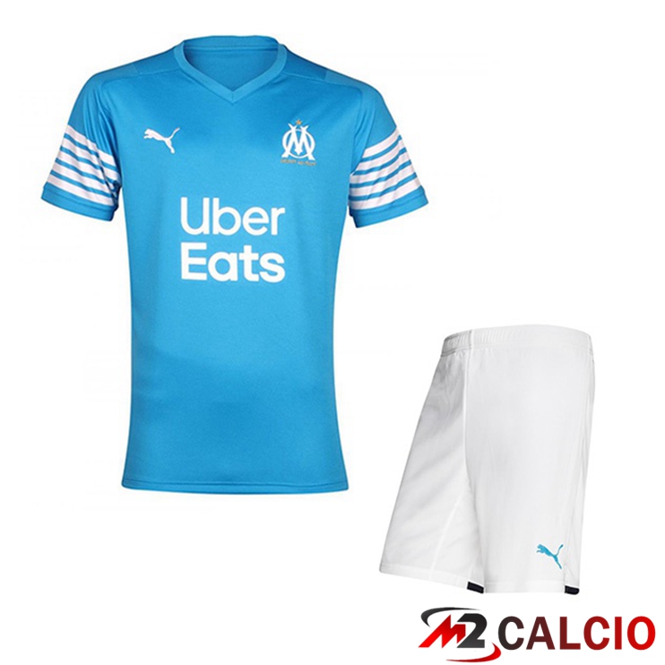 Maglie Calcio Marsiglia OM Bambino Fourth Blu 2021/2022