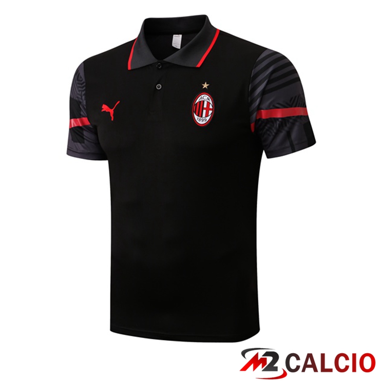 Maglia Polo AC Milan Nero 2022/2023