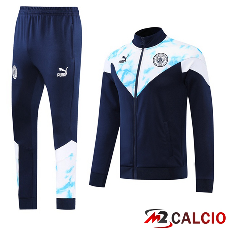 Insieme Tuta Calcio - Giacca Manchester City Blu Reale 2022/2023