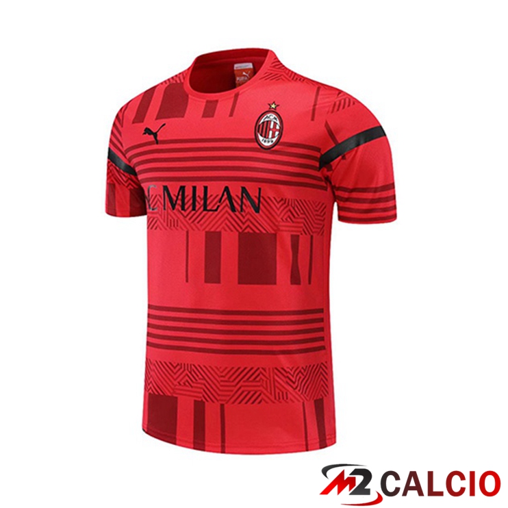 T Shirt Allenamento AC Milan Rosso 2022/2023