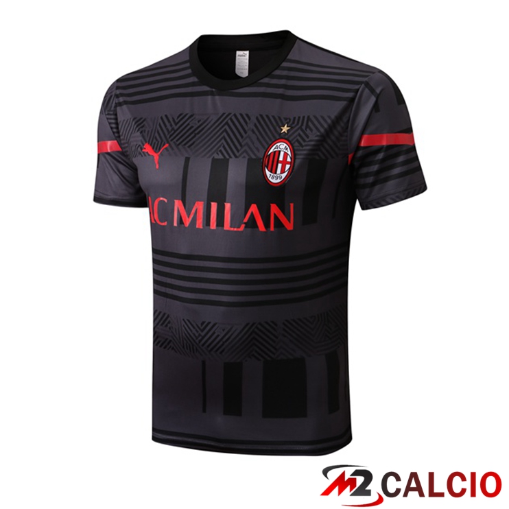 T Shirt Allenamento AC Milan Nero 2022/2023
