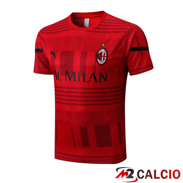 T Shirt Allenamento AC Milan Rosso 2022/2023