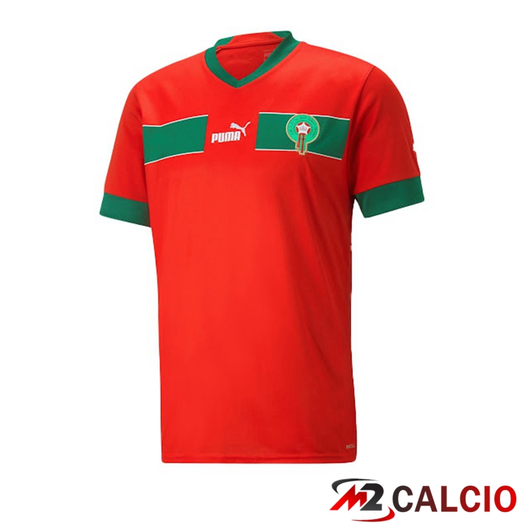 Maglie Nazionali Calcio Marocco Prima Rosso 2022/2023