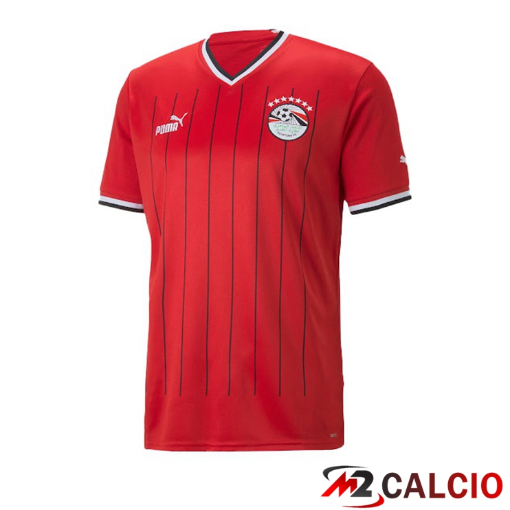 Maglie Nazionali Calcio Egitto Prima Rosso 2022/2023