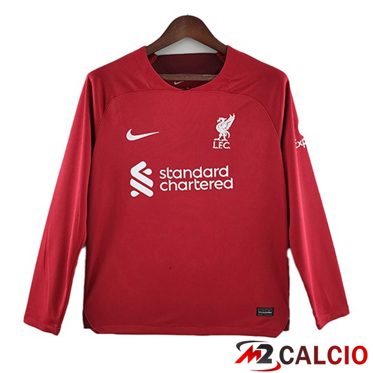 Maglie Calcio FC Liverpool Prima Manica Lunga Rosso 2022/2023