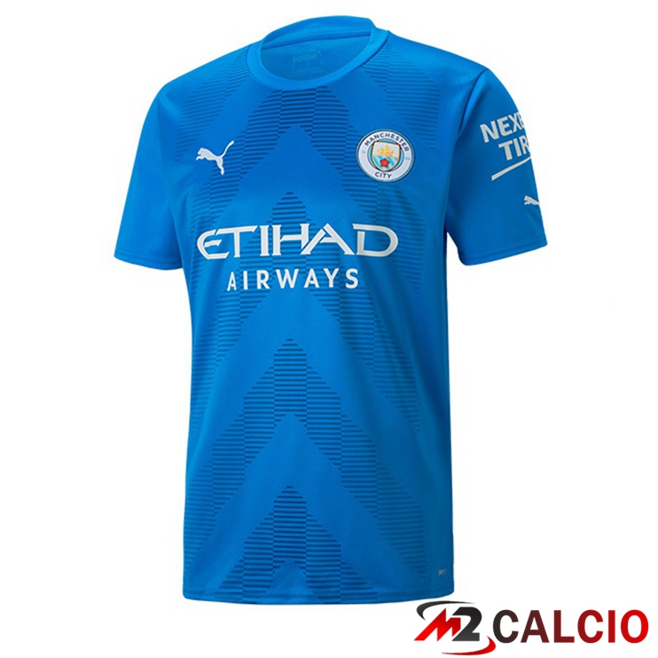 Maglie Calcio Manchester City Portiere Blu 2022/2023