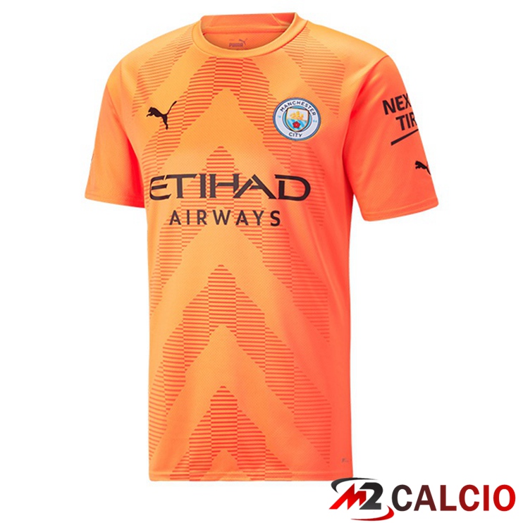 Maglie Calcio Manchester City Portiere Arancia 2022/2023