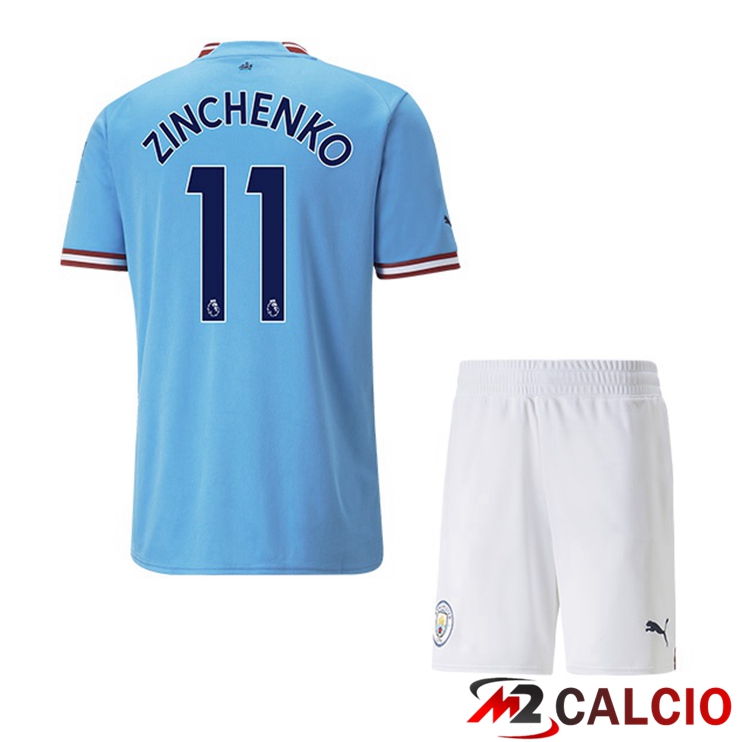 Maglie Calcio Manchester City (Zinchenko 11) Bambino Prima Blu 2022/2023