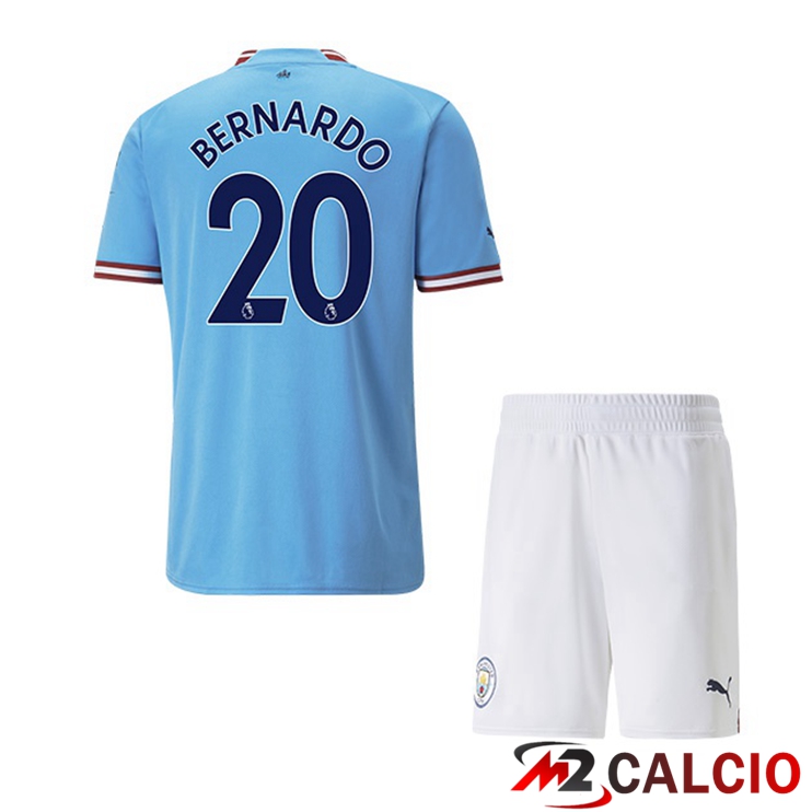 Maglie Calcio Manchester City (Bernardo Silva 20) Bambino Prima Blu 2022/2023