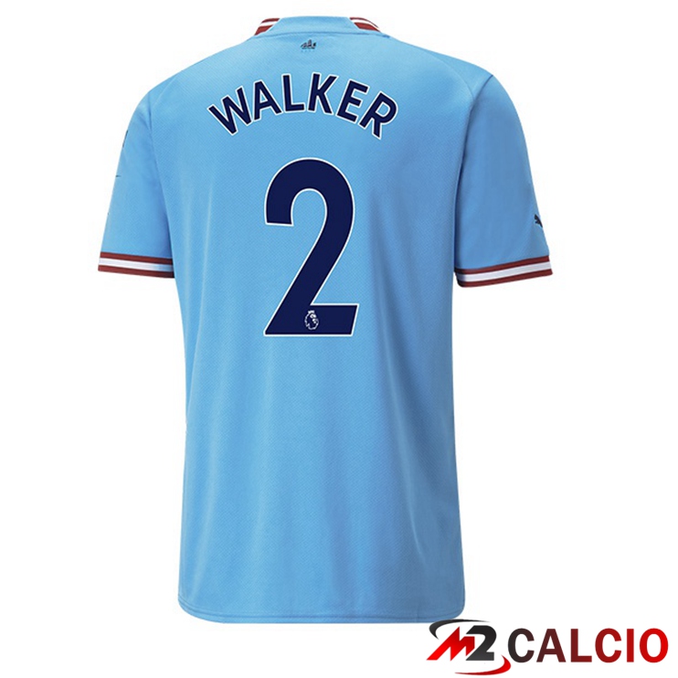 Maglie Calcio Manchester City (Kyle Walker 2) Prima Blu 2022/2023