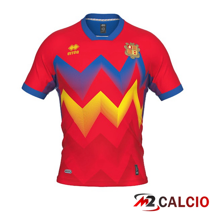 Maglie Nazionali Calcio Andorra Prima Rosso 2022/2023