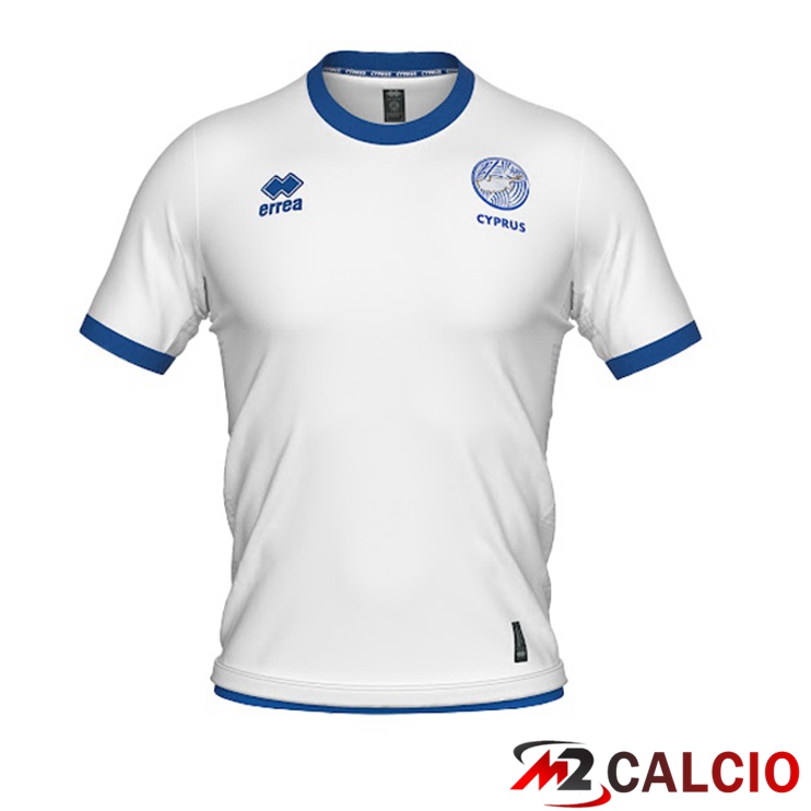 Maglie Nazionali Calcio Cipro Seconda Bianco 2022/2023