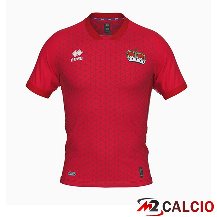 Maglie Nazionali Calcio Liechtenstein Seconda Rosso 2022/2023