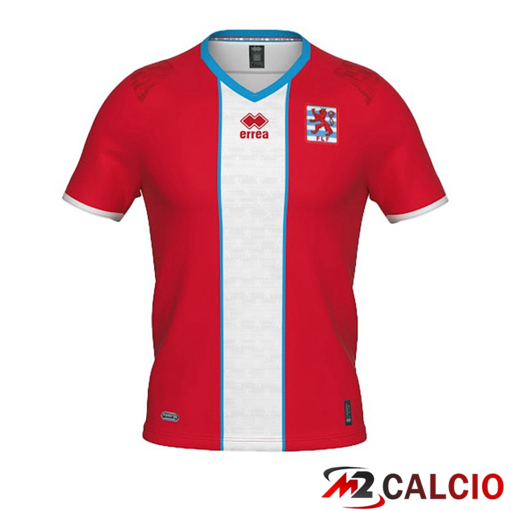 Maglie Nazionali Calcio Lussemburgo Prima Rosso Bianco 2022/2023