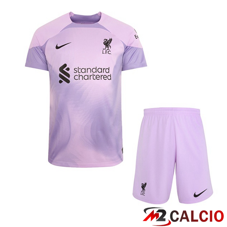 Maglie Calcio FC Liverpool Bambino Portiere Viola 2022/2023