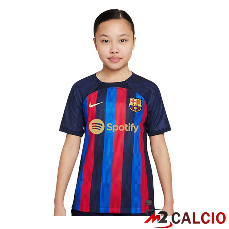 Maglie Calcio FC Barcellona Bambino Prima Rosso Blu 2022/2023