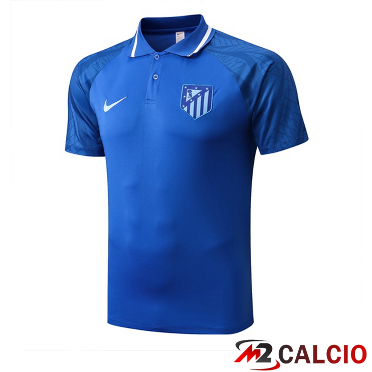 Maglia Polo Atletico Madrid Blu 2022/2023