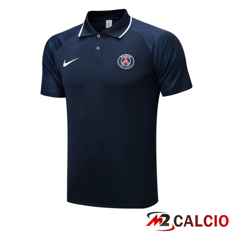 Maglia Polo Paris PSG Blu Reale 2022/2023