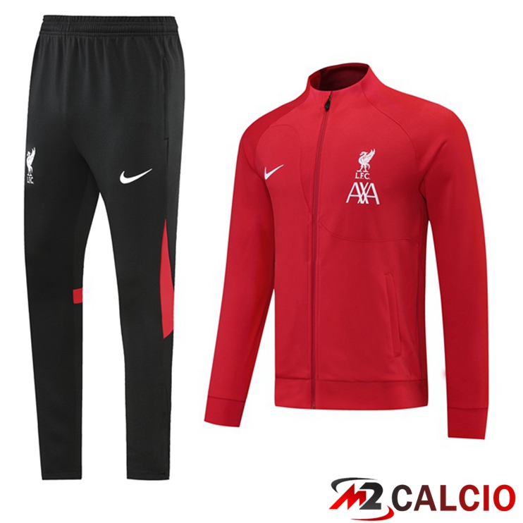 Insieme Tuta Calcio - Giacca FC Liverpool Rosso 2022/2023