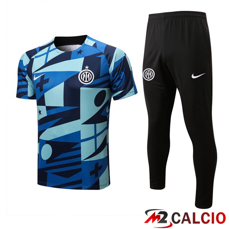 T Shirt Allenamento Inter Milan + Pantaloni Blu 2022/2023