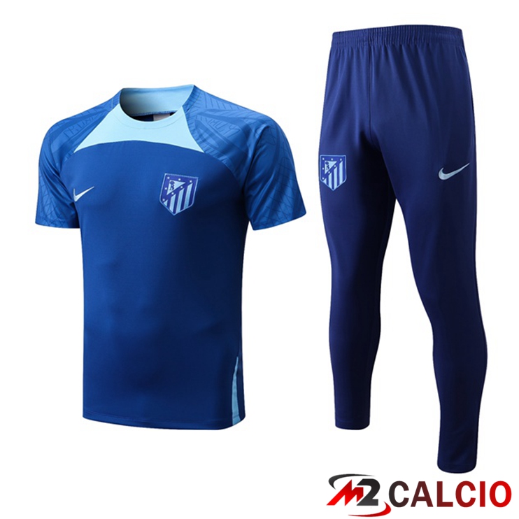 T Shirt Allenamento Atletico Madrid + Pantaloni Blu 2022/2023