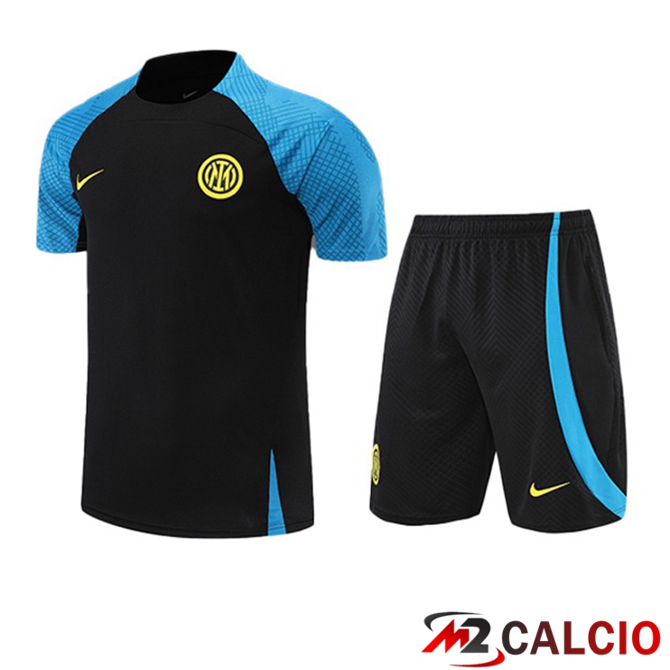 T Shirt Allenamento Inter Milan + Pantaloncini Nero 2022/2023
