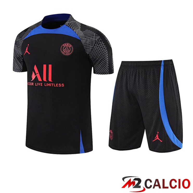 T Shirt Allenamento Paris PSG + Pantaloncini Nero 2022/2023